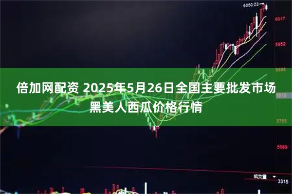 倍加网配资 2025年5月26日全国主要批发市场黑美人西瓜价格行情