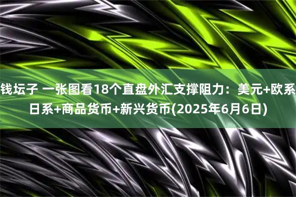 钱坛子 一张图看18个直盘外汇支撑阻力：美元+欧系日系+商品货币+新兴货币(2025年6月6日)