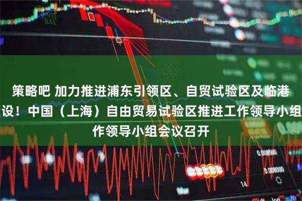 策略吧 加力推进浦东引领区、自贸试验区及临港新片区建设！中国（上海）自由贸易试验区推进工作领导小组会议召开